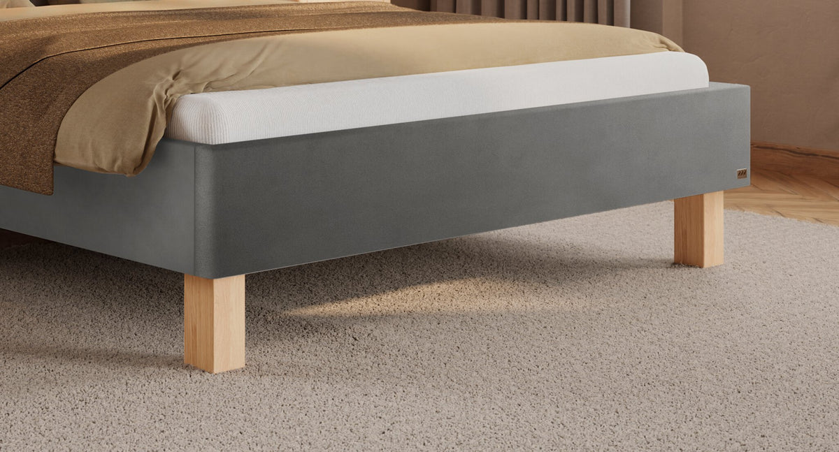 Hasena Amara Polsterbett – 160 x 200 cm, 20 cm, Pace light grey