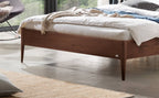 Hasena Fanano Bett mit Polsterkopfteil – 160 x 200 cm, 25 cm, MDF weiss deckend, lackiert
