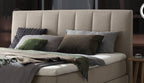 Hasena Stefania Boxspringbett – 140 x 200 cm, Elegance-Top, Pace grey