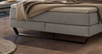 Hasena Ambra Boxspringbett – 140 x 200 cm, Elegance-Top, Pace sand