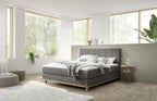 Hasena Estela Boxspringbett – 140 x 200 cm, Lovely-Top, Pace grey