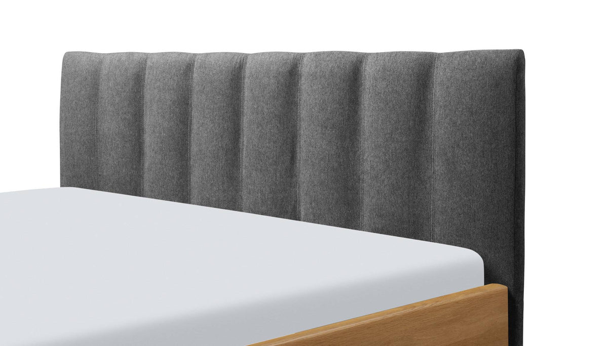 Hasena Luzia Polsterkopfteil – 140 cm, Pace grey