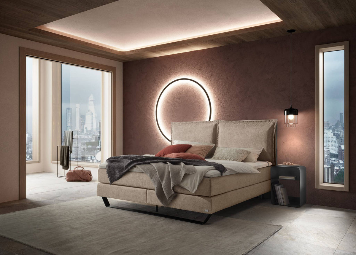 Hasena Celina Boxspringbett – 140 x 200 cm, Lovely-Top, Pace sand