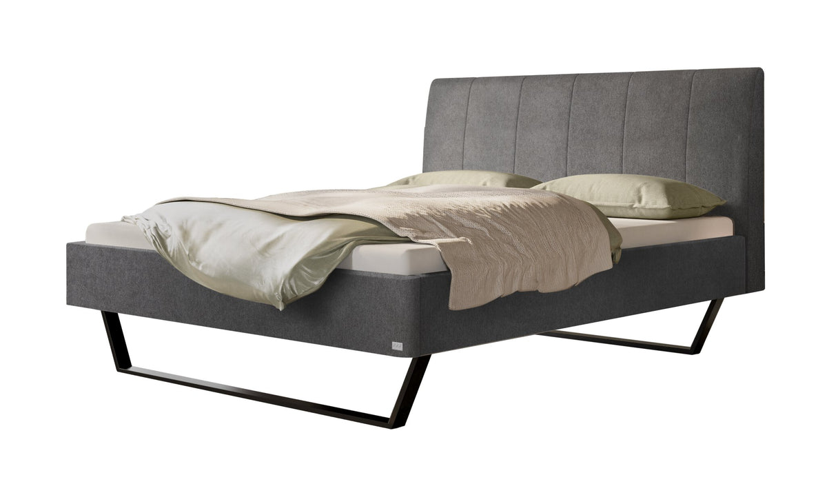 Hasena Juliana Polsterbett – 140 x 200 cm, 20 cm, Pace grey