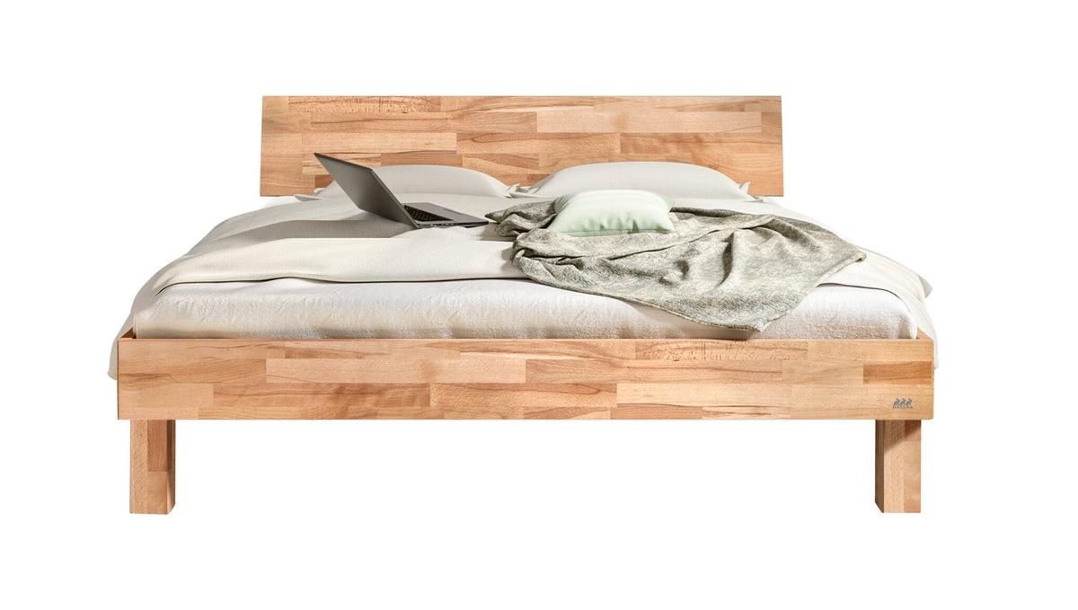 Hasena Forti Bettgestell – 90 x 200 cm, 20 cm, Kernbuche natur, geölt