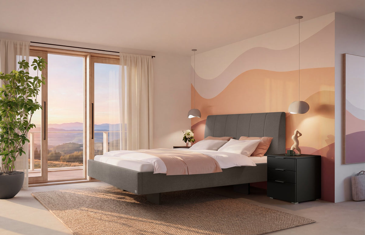 Hasena Camila Polsterbett – 160 x 200 cm, Pace grey