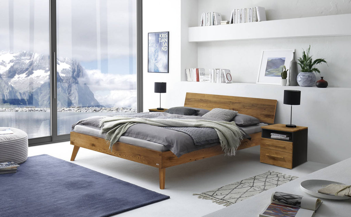 Hasena Pella Kopfteil – 140 cm, Wildeiche natur, geölt