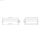 Hasena Rapallo Bettgestell – 120 x 200 cm, 20 cm, MDF weiss deckend, lackiert