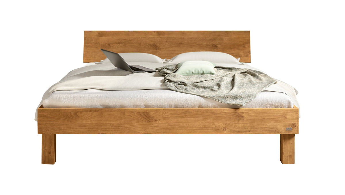 Hasena Forti Bettgestell – 90 x 200 cm, 20 cm, Wildeiche natur, geölt