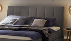 Hasena Fernanda Boxspringbett – 160 x 200 cm, Glamour-Top, Monet steel