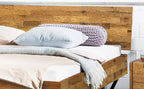 Hasena Ezzo Massivholzbett – 140 x 200 cm, 25 cm, Akazie Vintage brown, lackiert