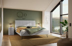 Hasena Noelia Polsterbett – 160 x 200 cm, Pace light grey