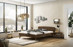 Hasena Sambuco Massivholzbett – 90 x 200 cm, 25 cm, Nussbaum, geölt