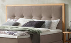 Hasena Cecilia Boxspringbett – 160 x 200 cm, Glamour-Top, Pace grey