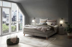 Hasena Beatriz Boxspringbett – 140 x 200 cm, Lovely-Top, Pace grey