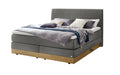 Hasena Pedrosa Boxspringbett mit Stauraum – 160 x 200 cm, Glamour-Top, Monet steel