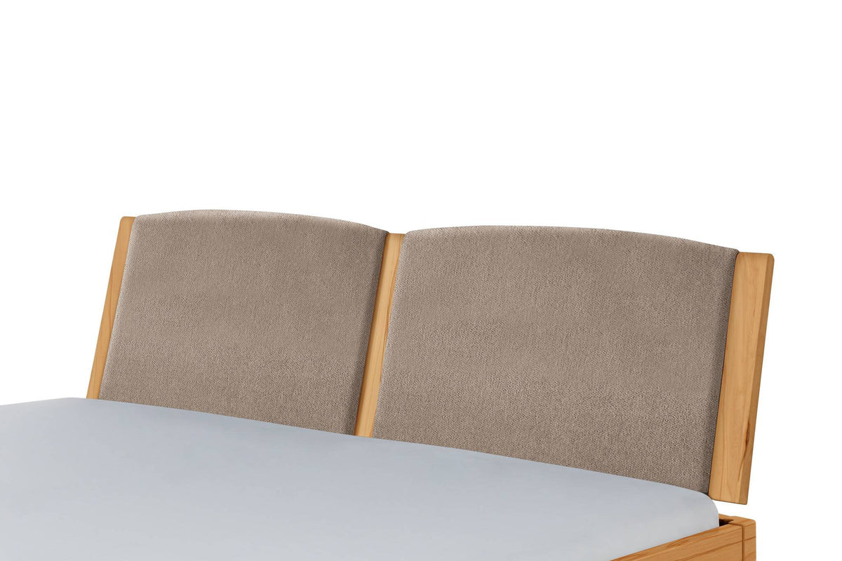Hasena Comfy Polsterkopfteil – 140 cm, Wildbuche natur, geölt, 842-Pace sand