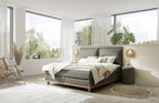 Hasena Zamora Boxspringbett – 140 x 200 cm, Lovely-Top, Monet steel