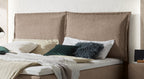 Hasena Imelda Boxspringbett – 160 x 200 cm, Glamour-Top, Pace grey