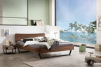 Hasena Lounge 18 Bettrahmen – 160 x 200 cm, Nussbaum, geölt