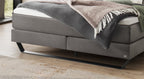Hasena Julieta Boxspringbett – 140 x 200 cm, Elegance-Top, Monet steel
