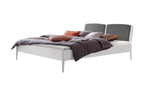 Hasena Pistoia Bett mit Polsterkopfteil – 140 x 200 cm, 20 cm, MDF weiss deckend, lackiert