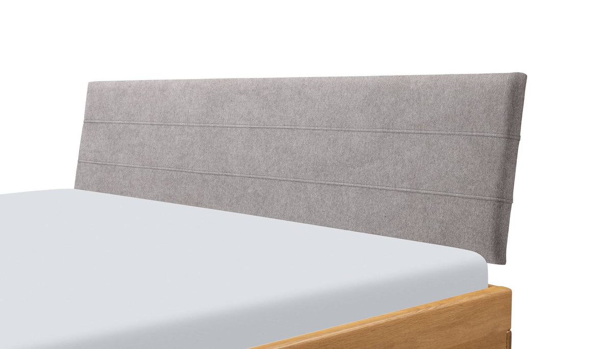 Hasena Limes Polsterkopfteil – 120 cm, Pace light grey