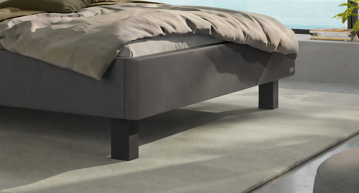 Hasena Cristina Polsterbett – 160 x 200 cm, 20 cm, Pace light grey