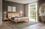 Hasena Bergamo 18/4S Bettrahmen Massivholz – 100 x 200 cm, Kernbuche natur, geölt