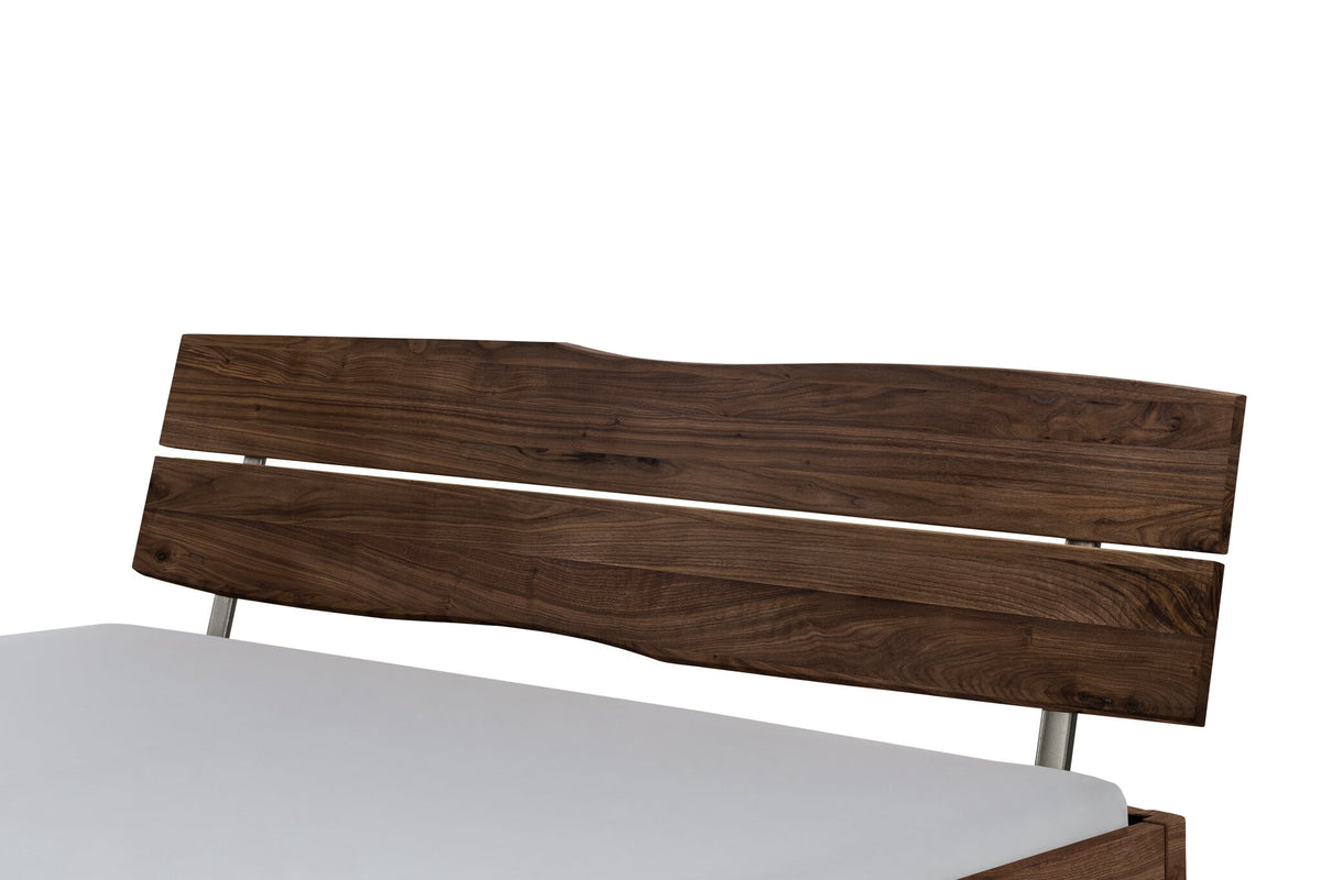 Hasena Turano Massivholz-Kopfteil – 140 cm, Nussbaum, geölt