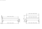 Hasena Caluso Bettgestell – 180 x 200 cm, 20 cm, MDF weiss deckend, lackiert