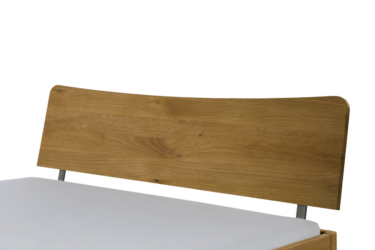 Hasena Wave Kopfteil – 140 cm, Wildeiche natur, geölt