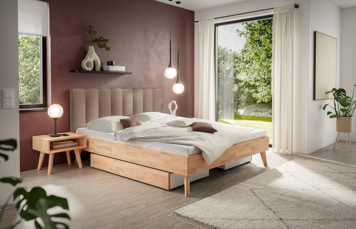 Hasena Luzia Polsterkopfteil – 160 cm, Pace sand