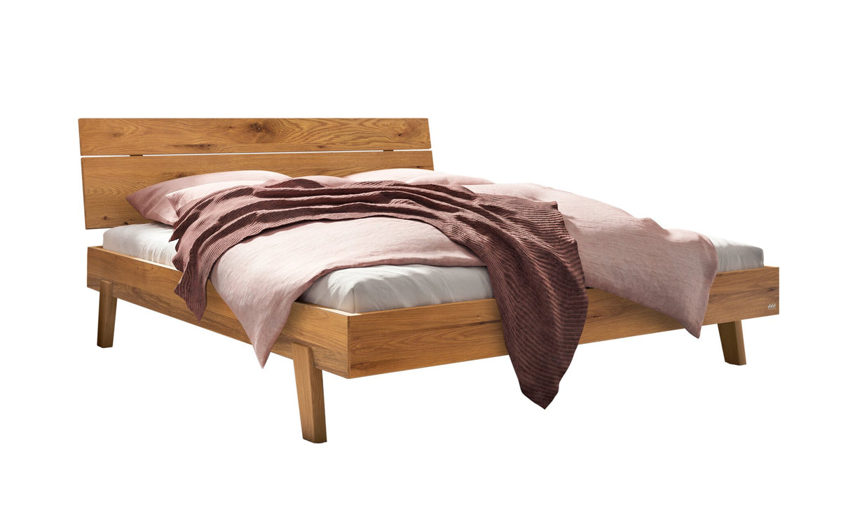 Hasena Imperia Bettgestell – 90 x 200 cm, 20 cm, Wildeiche natur, geölt