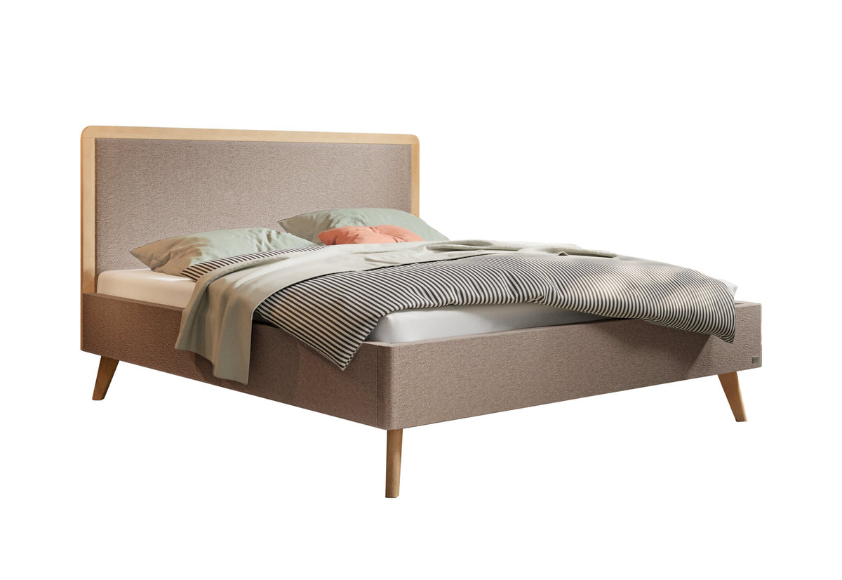Hasena Reyes Polsterbett – 140 x 200 cm, 20 cm, Pace sand