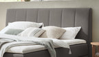 Hasena Estela Boxspringbett – 160 x 200 cm, Glamour-Top, Monet steel