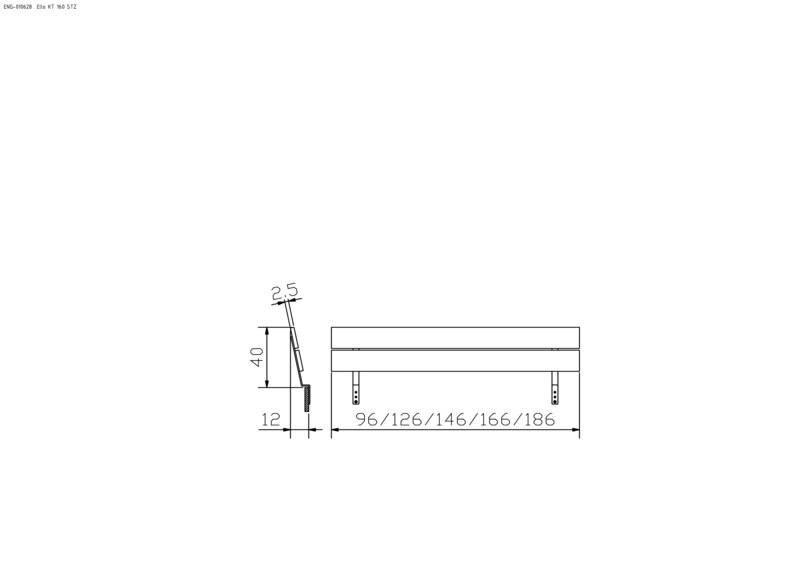 Hasena Ello Kopfteil – 160 cm, MDF weiss deckend, lackiert