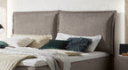 Hasena Imelda Boxspringbett – 160 x 200 cm, Glamour-Top, Monet steel