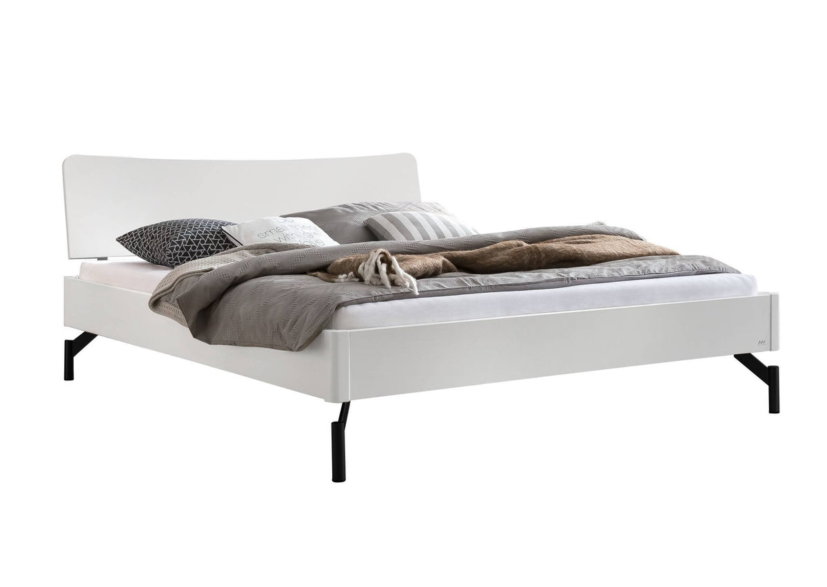 Hasena Albinia Bettgestell – 140 x 200 cm, MDF weiss deckend, lackiert