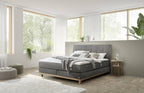 Hasena Estela Boxspringbett – 140 x 200 cm, Lovely-Top, Monet steel