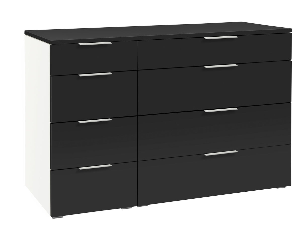 Hasena Cassino Kommode – zerlegt, Schwarz, Weiss