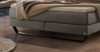 Hasena Ambra Boxspringbett – 140 x 200 cm, Elegance-Top, Pace light grey