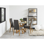 Heaven Esstisch rund, Gestell Eiche-Optik
