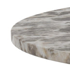 Prunus Couchtisch rund, Gestell Chrom
