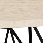 Prunus Couchtisch rund Ø80x46.4 cm, Gestell Schwarz