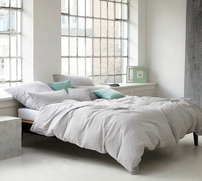 Housse de couette Breeze gris clair 160x210