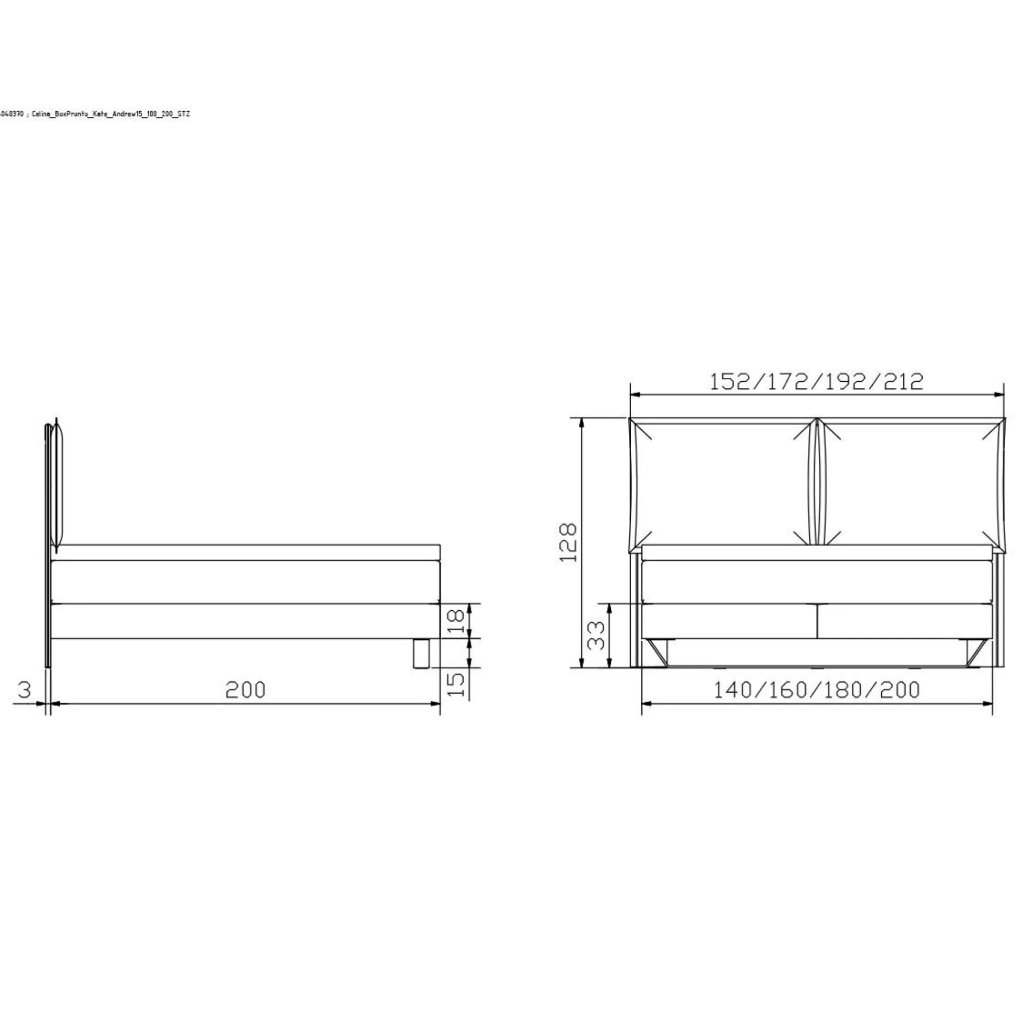 Boxspringbett Hasena Celina