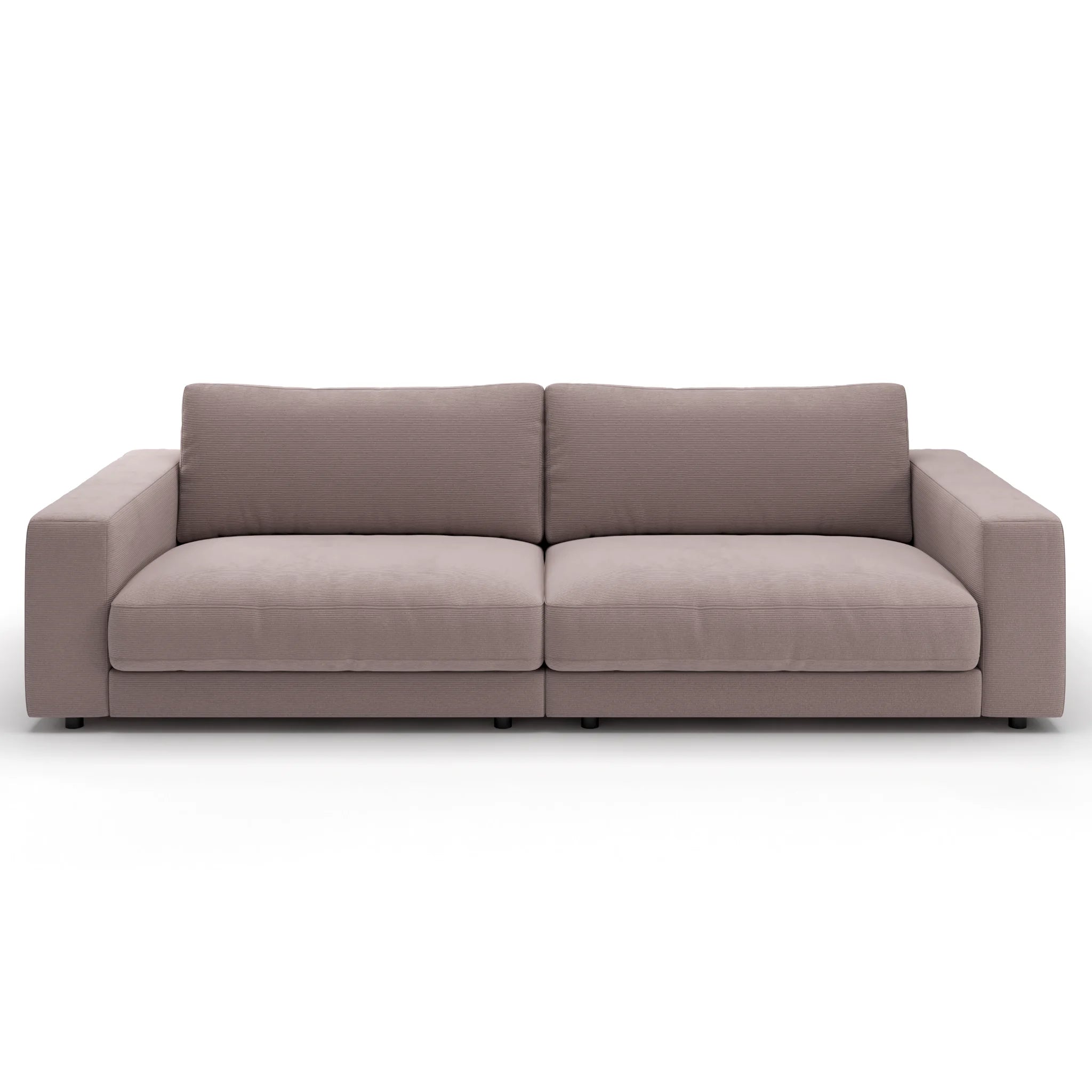 Modernes Sofa in Altrosa aus Feincord – hochwertige Polstermöbel für stilvolles Wohnen