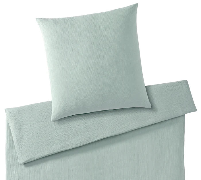 Housse de coussin lisse vert menthe 65x100