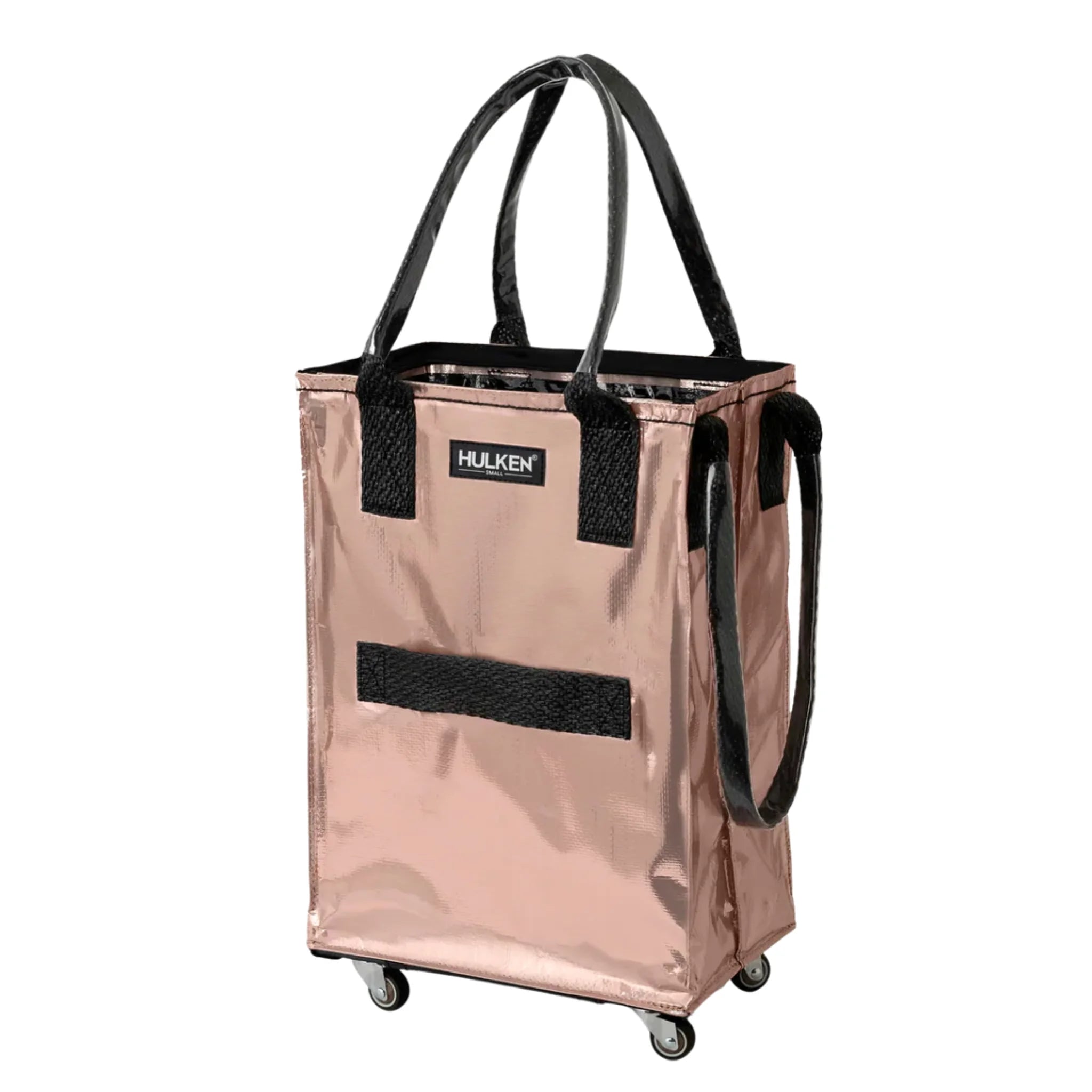 Hulken Einkaufstrolley Rose Gold S - Mobiler Einkaufswagen mit Rollen und Tragegriffen